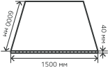 Лист нержавеющий  40х1500х6000 мм.  AISI310S (10Х23Н18) горячекатаный,  матовый