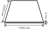 Лист нержавеющий  4х1000х2000 мм.  AISI 321 (08Х18Н10Т) горячекатаный,  матовый