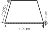 Лист нержавеющий  30х1100х1000 мм.  AISI310S (10Х23Н18) горячекатаный,  матовый