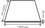 Лист нержавеющий  40х1500х1000 мм.  AISI310S (10Х23Н18) горячекатаный,  матовый