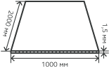 Лист нержавеющий  1,5х1000х2000 мм.  AISI 201 (12Х15Г9НД) холоднокатаный,  матовый